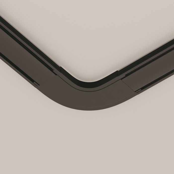 Конектор питания полукруглый Radity черный Maytoni TRA084CR-11B