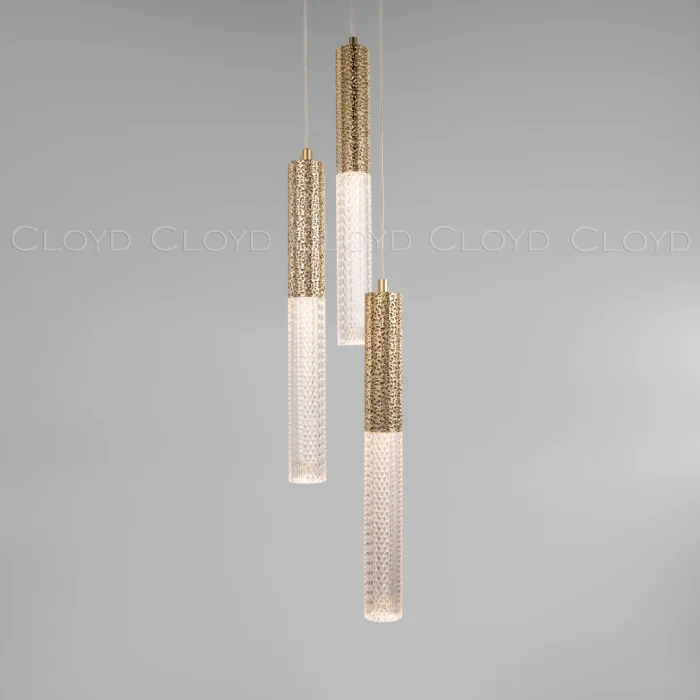 Подвесной светильник Cloyd FAGOTT P3 / выс. 150 см - золото (арт.10414)