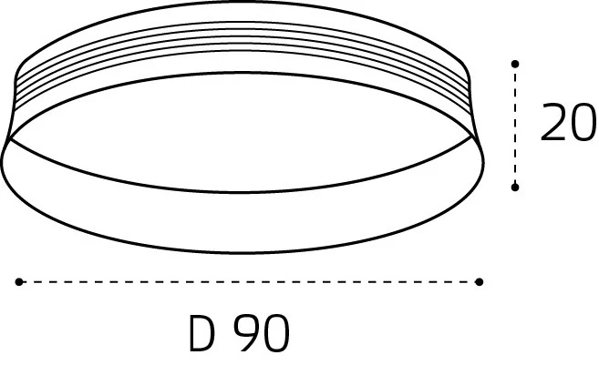 Кольцо для светильника ITALLINE IT02-013 ring black