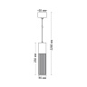 Светильник подвесной Italline IT014-0204 dark silver