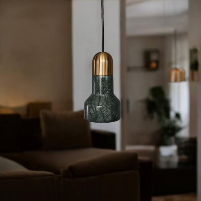 Подвесной светильник JAZZ STONE green brass ImperiumLoft