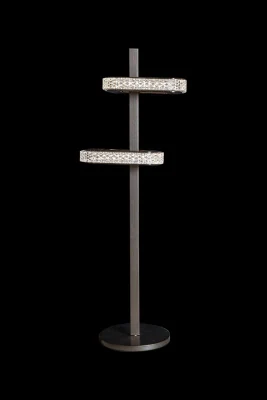 Настольная лампа Leon Theona LE7701/2T Grey/Black Chrome