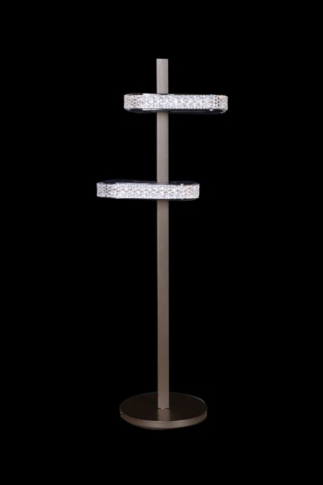 Настольная лампа Leon Theona LE7701/2T Grey/Black Chrome