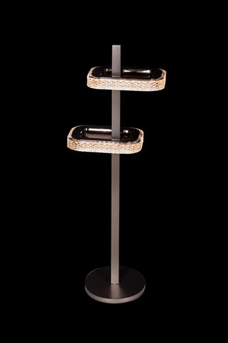 Настольная лампа Leon Theona LE7701/2T Grey/Black Chrome