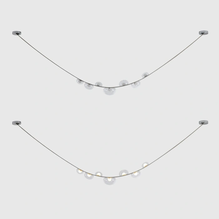 Светильник подвесной Crystal Lux BOSQUE SP7 L3000 GREY/TRANSPARENT