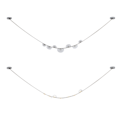 Светильник подвесной Crystal Lux BOSQUE SP7 L3000 GREY/TRANSPARENT