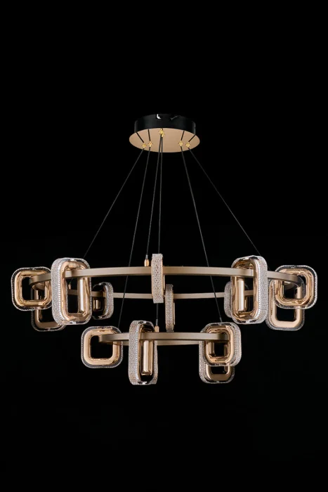 Подвесной светильник Leon Theona LE7701/10+5 Grey/Gold