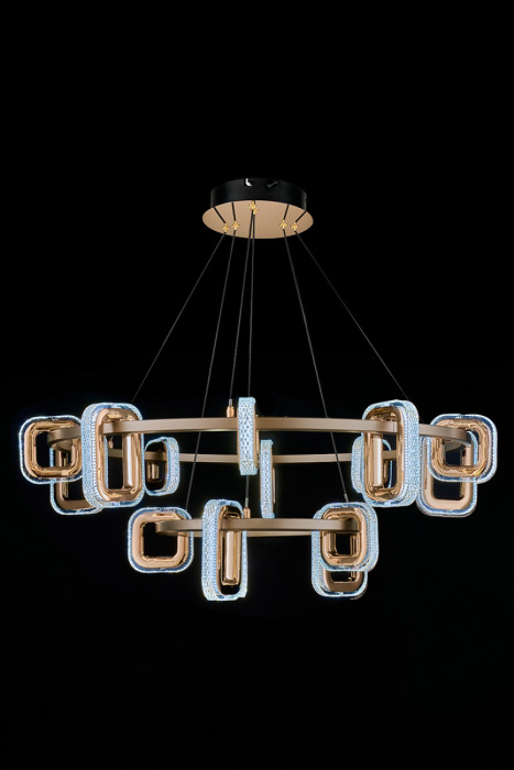 Подвесной светильник Leon Theona LE7701/10+5 Grey/Gold