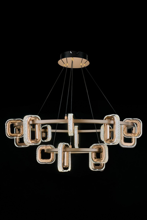 Подвесной светильник Leon Theona LE7701/10+5 Grey/Gold