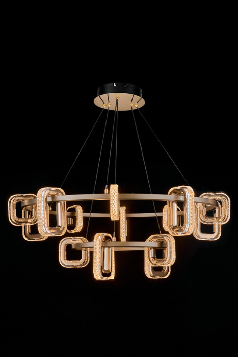 Подвесной светильник Leon Theona LE7701/10+5 Grey/Gold