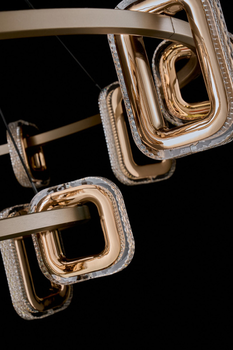 Подвесной светильник Leon Theona LE7701/10+5 Grey/Gold