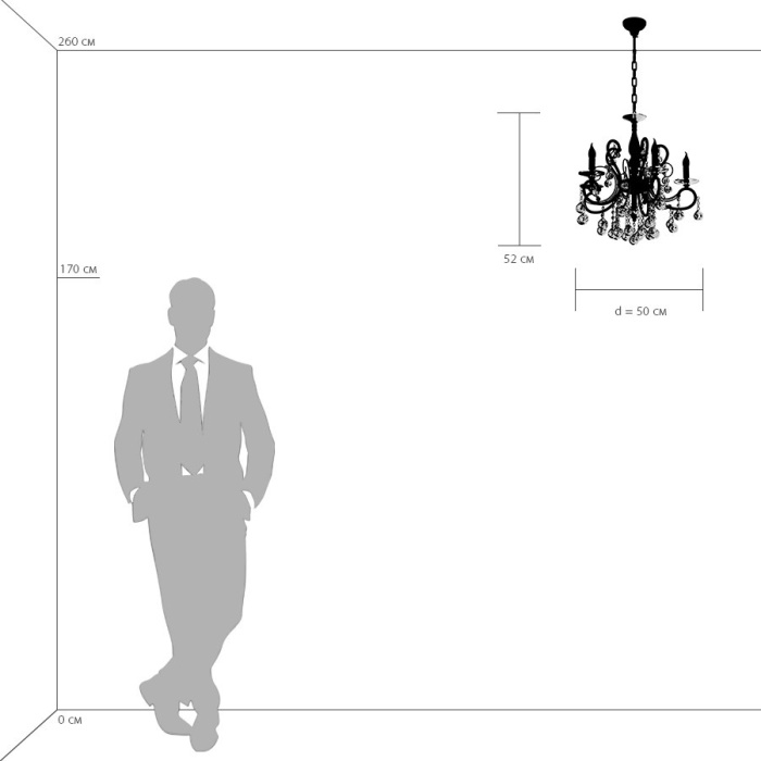 Люстра подвесная Elegante Osgona 708054