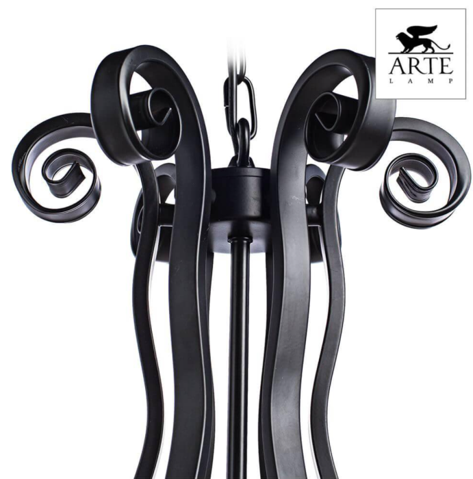 Люстра подвесная Arte Lamp SCROLL A7915LM-6BK