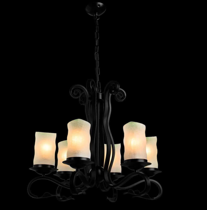 Люстра подвесная Arte Lamp SCROLL A7915LM-6BK