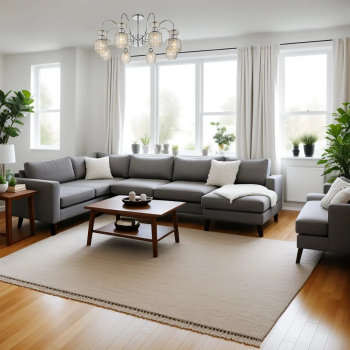 Потолочная люстра на штанге GLOSS ESCADA 1141/8PL Chrome/Beige