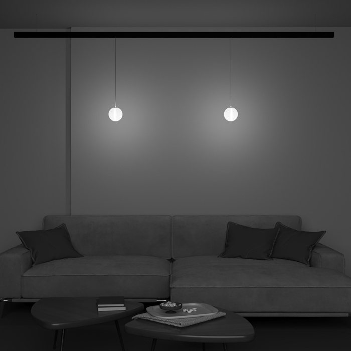 Трековый подвесной светильник Maytoni Luna TR039-4-5WTW-DD-B