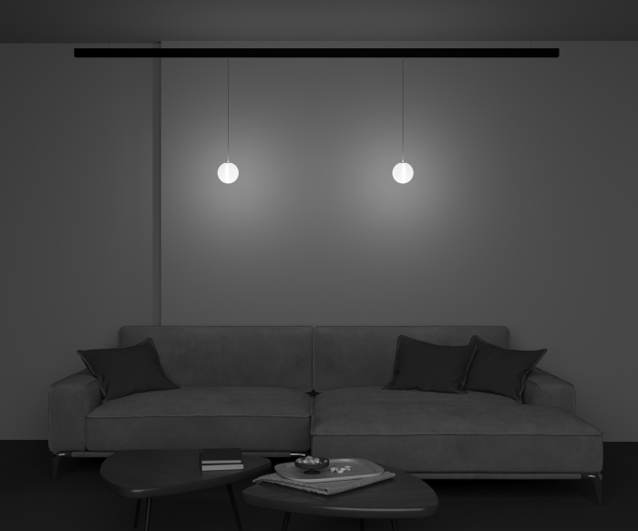 Трековый подвесной светильник Maytoni Luna TR039-4-5WTW-DD-B