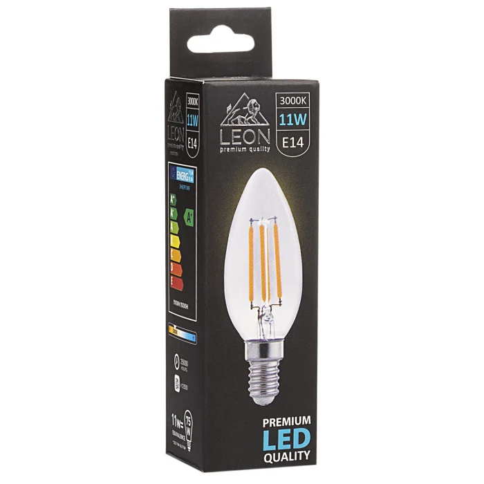 Светодиодная лампа Leon LE-C35-11W-3000K-E14/CL