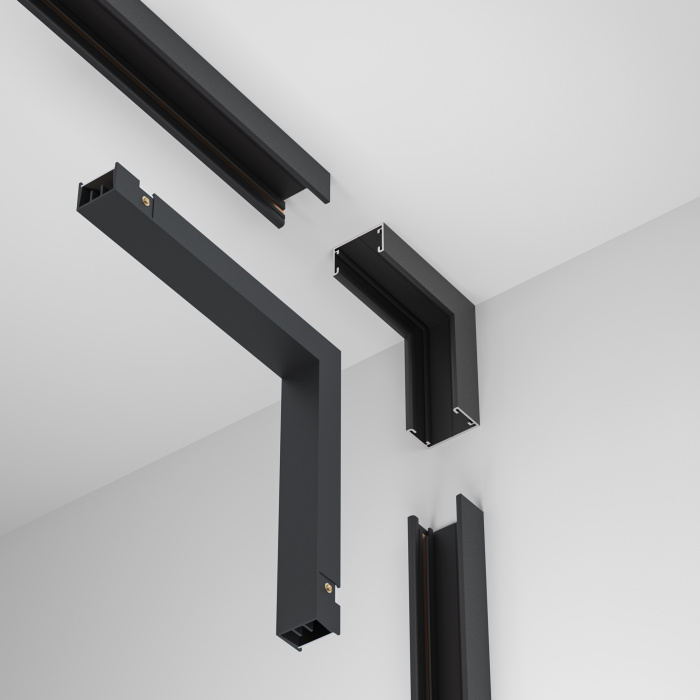 Коннектор угловой внутренний, накладной Basity, черный Maytoni TRA172ICL-11B