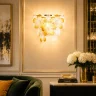 Светильник настенный ST-Luce золотистый/Прозрачный, янтарный E14 2*60W SL6240.201.02
