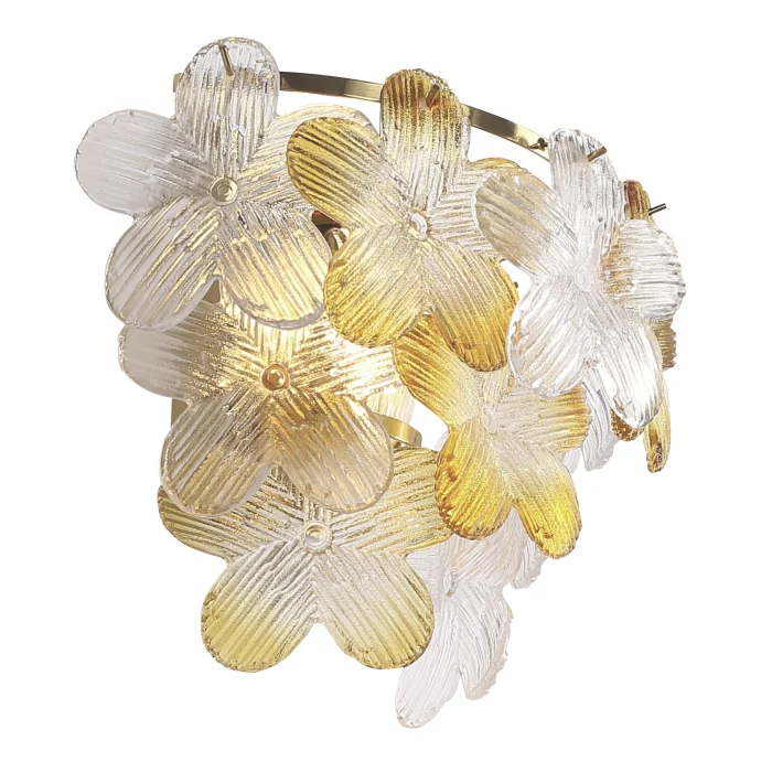 Светильник настенный ST-Luce золотистый/Прозрачный, янтарный E14 2*60W SL6240.201.02