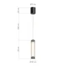 Светильник подвесной ST-Luce Черный/Прозрачный LED 1*8W 4000K SL6224.403.01