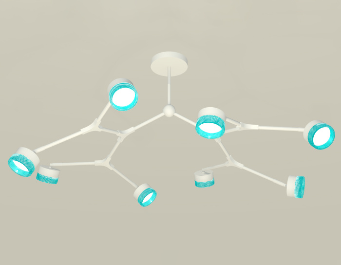 Комплект подвесного поворотного светильника с композитным хрусталем Ambrella light XB9059202