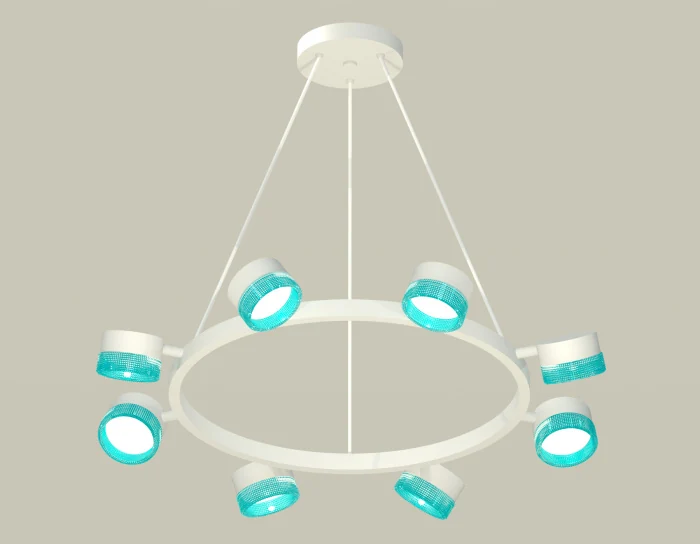 Комплект подвесного поворотного светильника с композитным хрусталем Ambrella light XB9195251