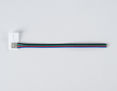 Соединитель гибкий односторонний для светодиодной ленты 5050 12/24V (4 конт.) 150 мм GS7251 (5шт) Ambrella light GS7251