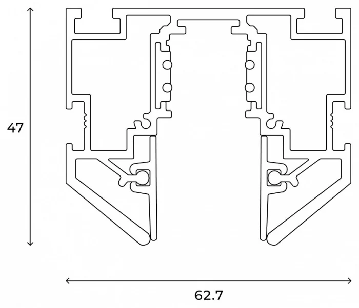 Шинопровод встраиваемый Hesby Lighting ElDeko HSBL_0185