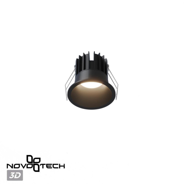 Встраиваемый светильник с переключателем цв. температуры Novotech Wir Brillo 359870