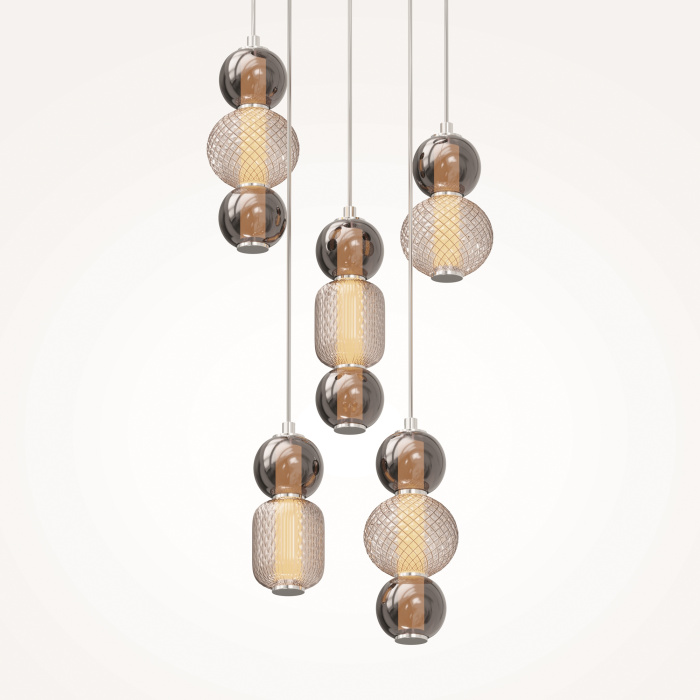 Каскадная люстра Maytoni Drop MOD273PL-L80CH3K