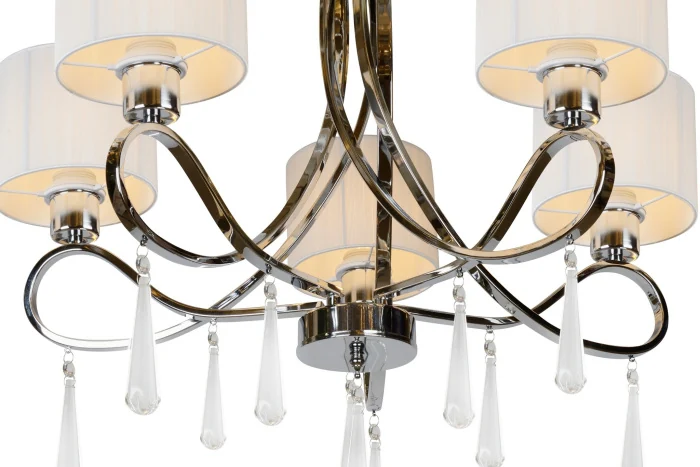 Подвесная люстра iLamp Bella RM1029/5 Хром