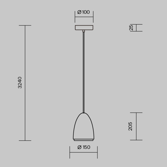 Подвесной светильник Maytoni Pilastro MOD430PL-01CM