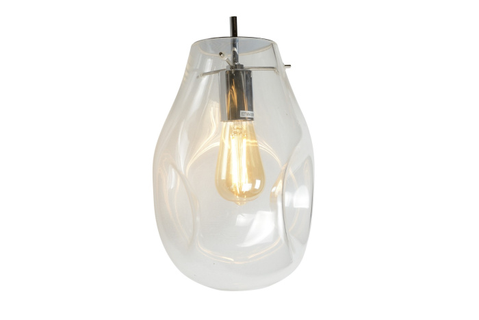 Подвесной светильник iLamp Pear 8827/1P Хром+прозрачный