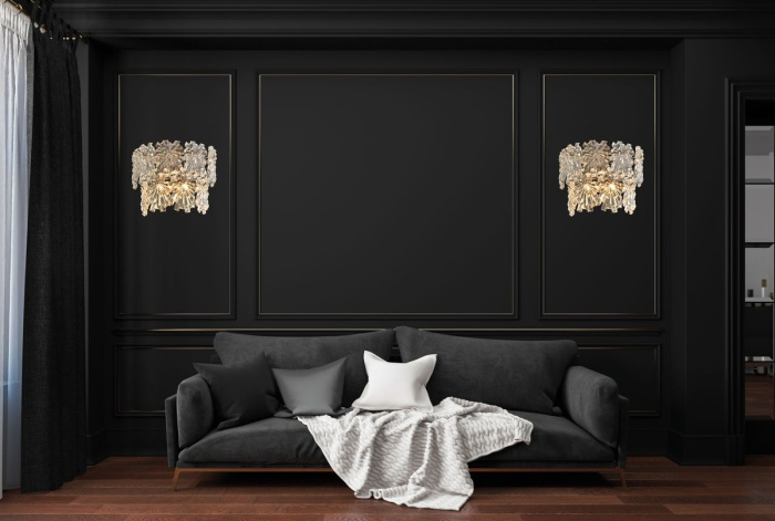 Настенный светильник iLamp HOMY W2545-2 NICKEL