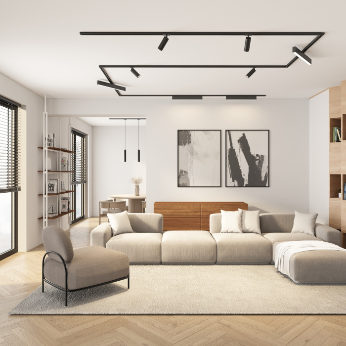 Светильник на шине Denkirs SOLID Tube DK6210-BK