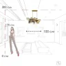 Подвесная люстра Loft it Britannica 10401/1000L