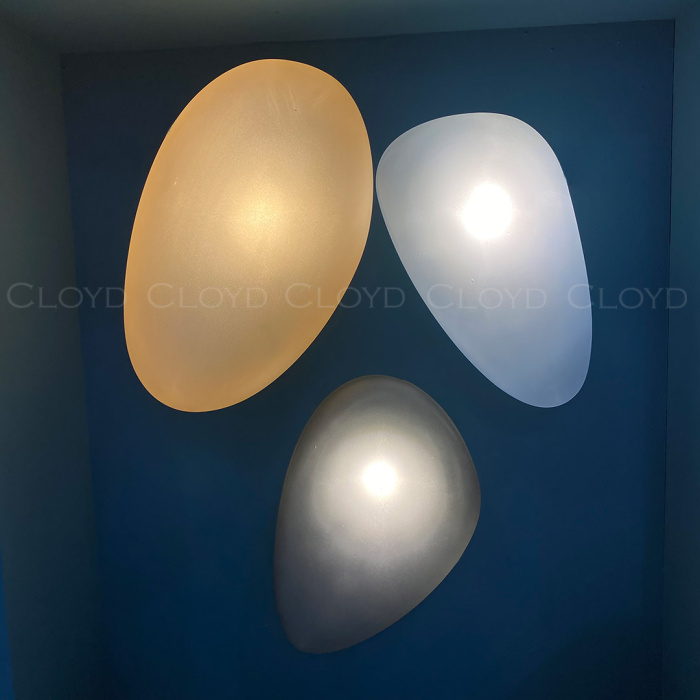 Бра Cloyd GEROLL W1 / шир. 18 см - латунь - синее стекло (арт.20377)