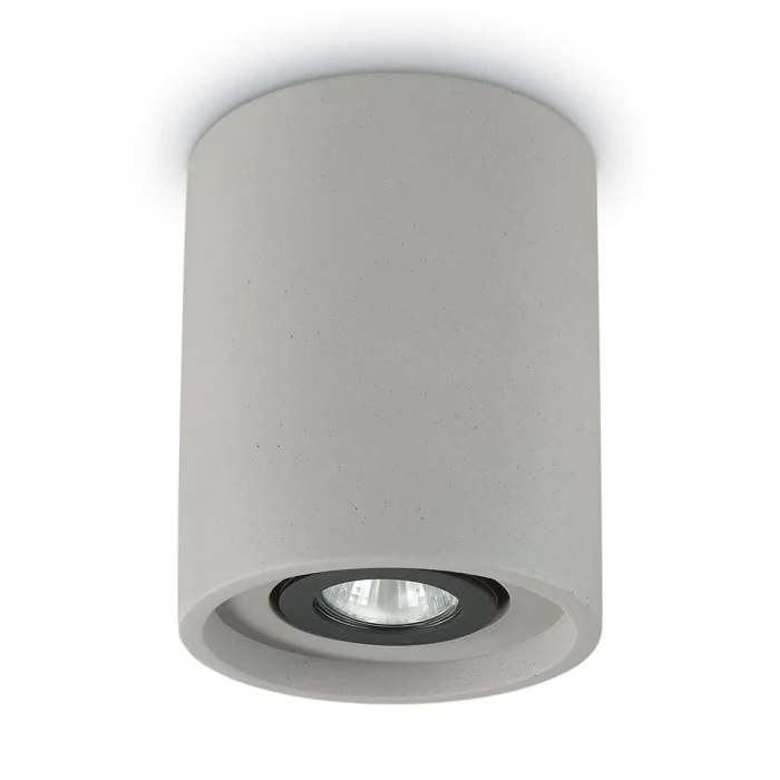 Потолочный светильник Ideal Lux Oak PL1 Round Cemento 150437
