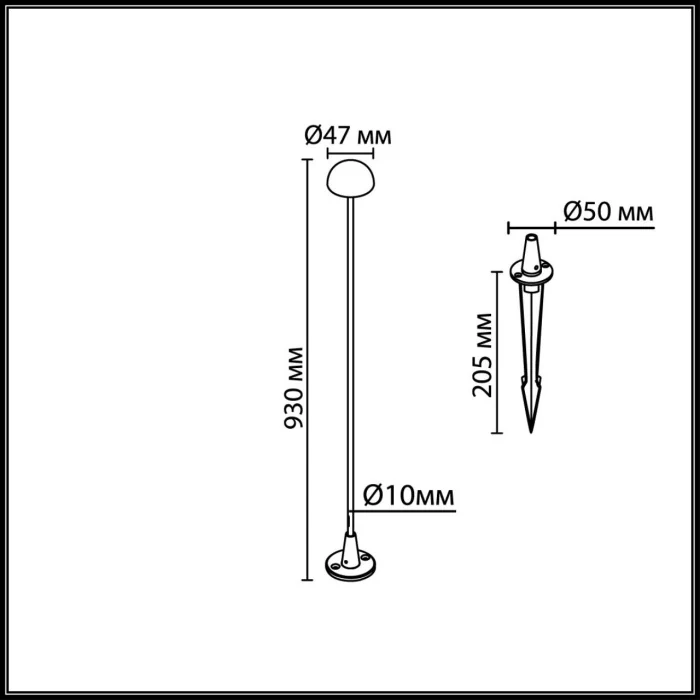 Уличный накладной светильник Odeon Light Verde 7122/4GLB