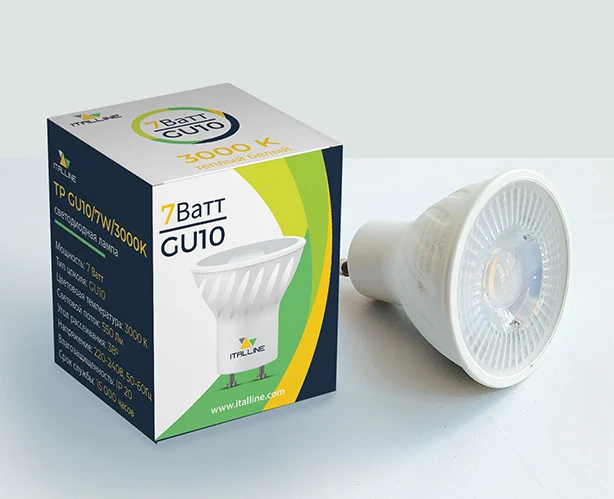Светодиодная лампа Italline TP GU10/7W/3000K