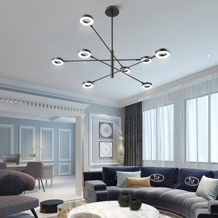 Подвесная люстра ATISSA S 6 D115 Black ImperiumLoft