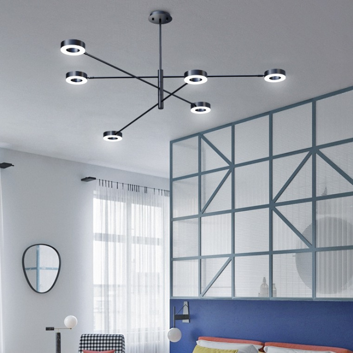 Подвесная люстра ATISSA S 6 D115 Black ImperiumLoft