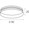 Кольцо для светильника Italline IT02-013 ring gold
