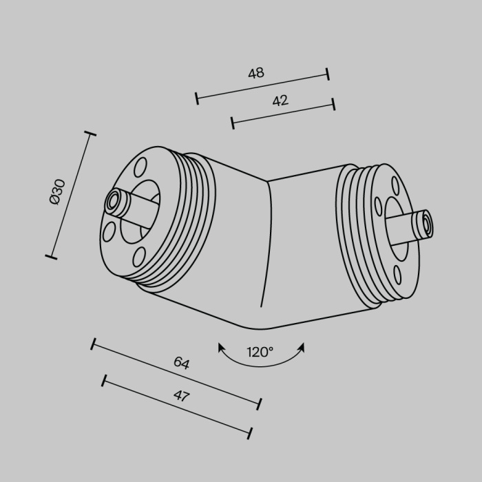 Угловой коннектор Maytoni CA018LWC-B