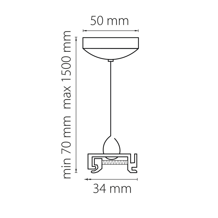 Подвесной комплект Track 3 white LIGHTSTAR 504176