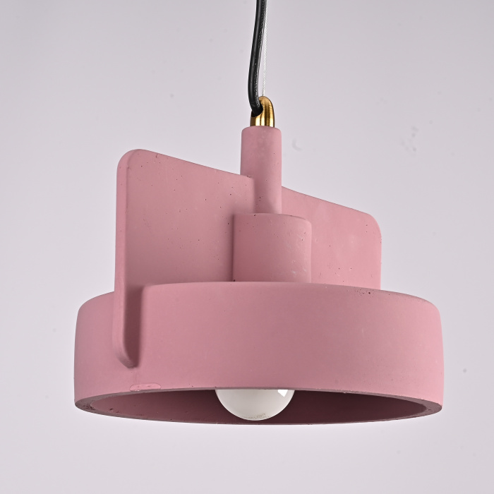 Подвесной бетонный светильник SKOVL A терракот ImperiumLoft