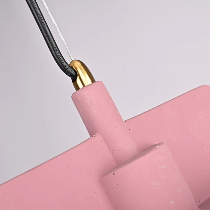 Подвесной бетонный светильник SKOVL A терракот ImperiumLoft