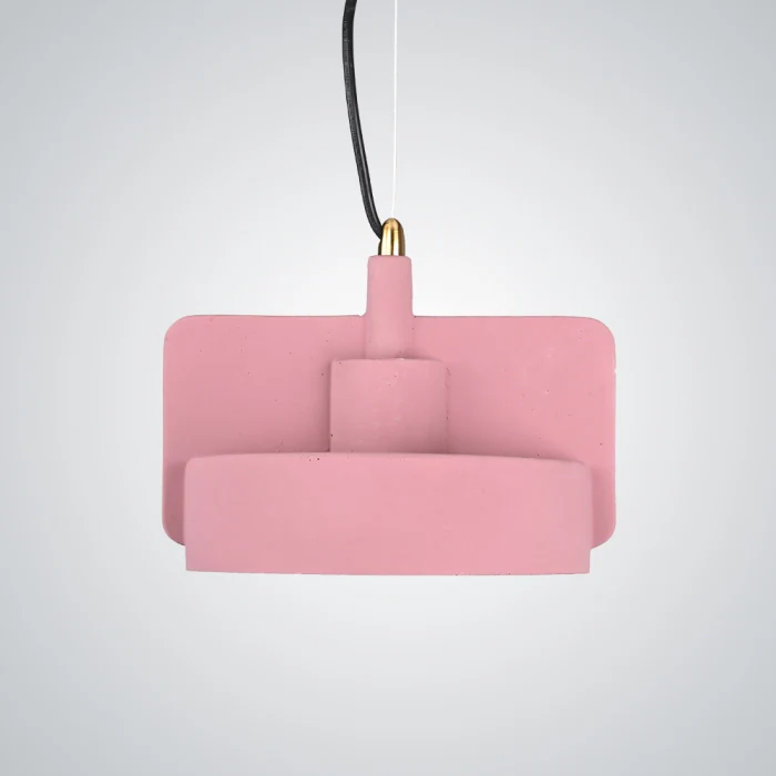 Подвесной бетонный светильник SKOVL A терракот ImperiumLoft